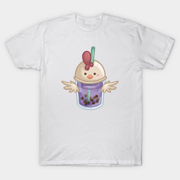 Rooster Bubble Tea T-Shirt by Khotekmei